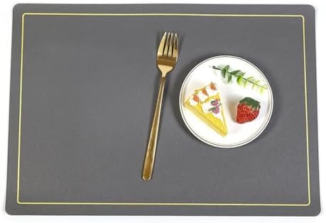 Dining Table Placemats Set of 4 Modern, 11.82 x 16.93 Inches PU