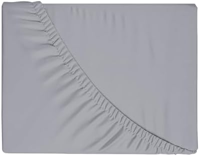 Bedecor Extra Deep Pocket Fitted Sheet, 18-21 Inch, King, Light Gray