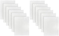 (Pack of 12 White Bath Mat Towels 20 x 30 Inches, Economy Hotel Bath Mats for Bathroom Floor, Hotel Quality & Absorbent Washable Bath Mats for Bathroom Tub