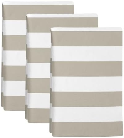 Kitchen Towels Set 3 Pack Classical Stripe Absorbent Dish Towels for