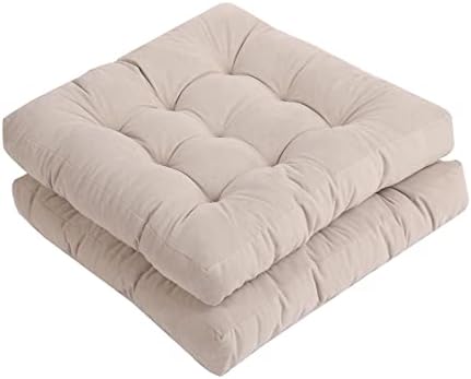 Tiita Indoor/Outdoor Chair Cushions 22" x 22" Seat Pillow Cushion Set