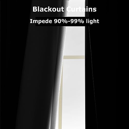 Frelement 52" W x 84" L Pinch Pleat Blackout Drape with Blackout