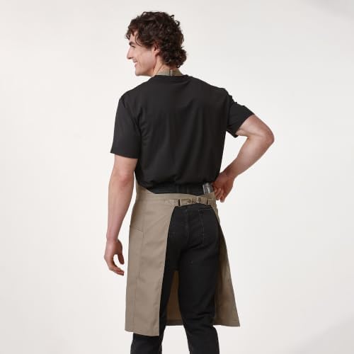 Chef Men Canvas Waterproof Apron Pocket 4251GB