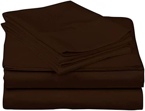 4 PC Bedding Sheet Set, 100% Egyptian Cotton Breathable Sheets