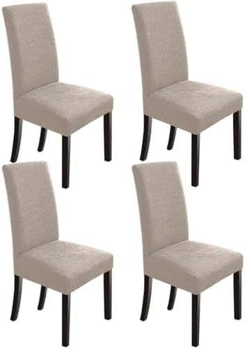 NORTHERN BROTHERS Strech Dining Chair Covers for Kitchen, 4 Pack