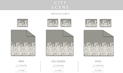 City Scene - Queen Size Duvet Cover Set with Shams