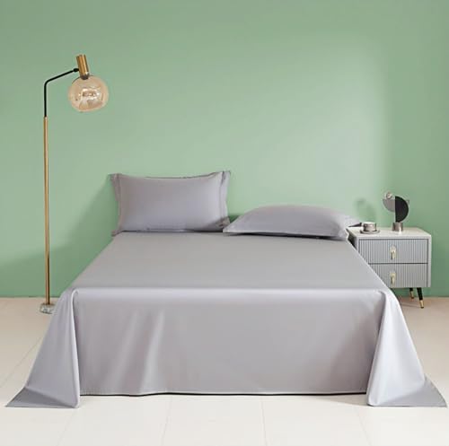 Queen Size Flat Sheet Only, Soft 300 Thread Count 100% Cotton Sheets