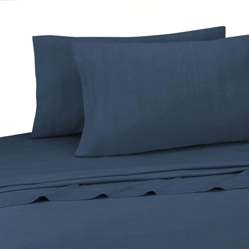 ROYALE LINENS 4-Piece King Jersey Sheet Set - 1 Fitted Sheet, 1 Flat