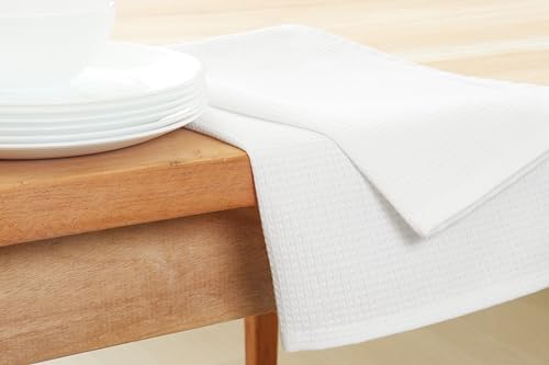PurpleEssences Set of 12 Cloth Dinner Napkins (18x18 inch) and Waffle