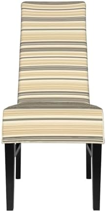 Dining Slipcover Modern Neutral Color Stripes Print Slipcovers for