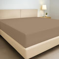 Kotton Culture Full Size Fitted Sheet Taupe, 100% Egyptian Cotton 600