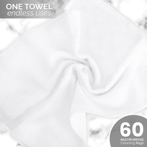 Terry Bar Mop Towels (Value Pack of 60) Size 14"x17" – Absorbent and