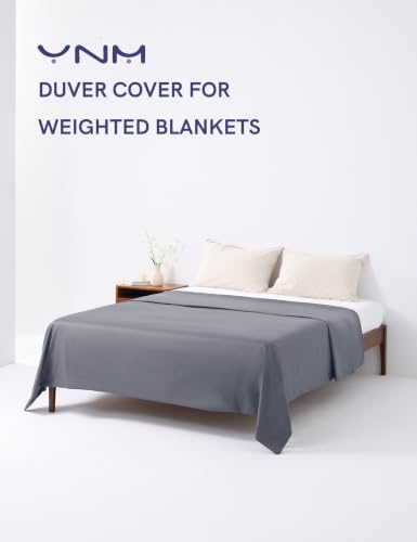 YnM Exclusive Cotton Duvet Cover for Weighted Blankets with 16 Strings
