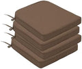 Goodgoods 19.5x19.5 Outdoor Chair Cushions Set of 4, 35D Foam, Brown