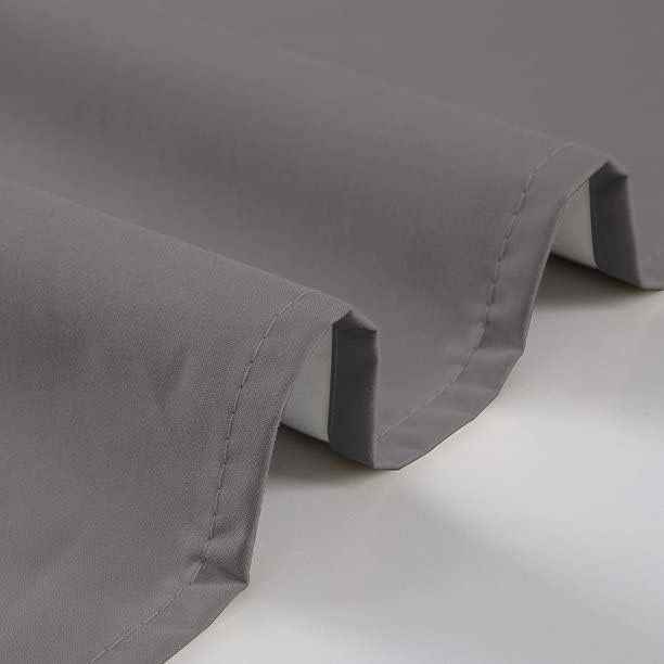 2 Piece 100% Blackout Rod Pocket Window Panel Curtain Drape Set, 52"
