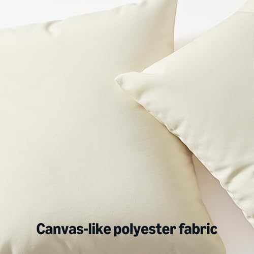Amazon Basics 4-Piece Outdoor Decorative Throw Pillow Covers, Water