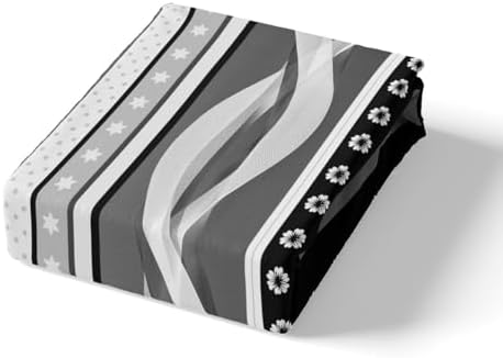 Duvet Cover Full Size,Modern Grey Bohemian Soft Bedding Set,Abstract