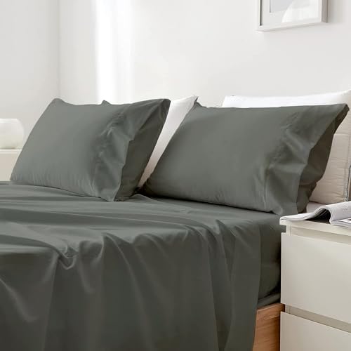SLEEPNEST King Size Sheets Set 4 PC Hotel Luxury, Soft, Cooling Bed
