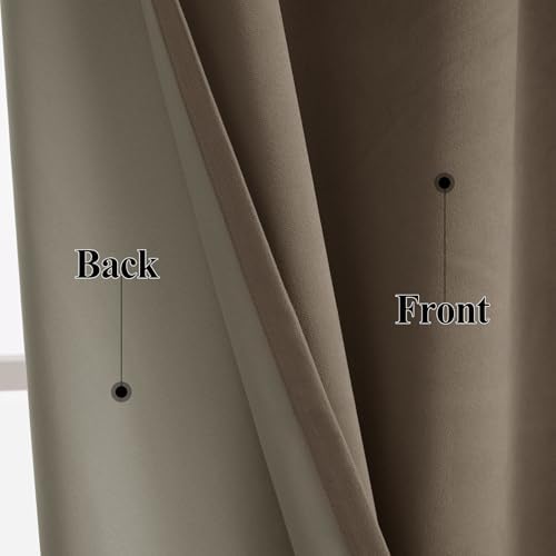 Frelement 120 Inches Long Full Blackout Curtains Luxury Velvet