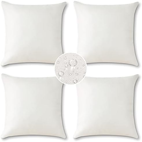 OTOSTAR Pack of 4 Outdoor Waterproof Throw Pillow Covers Decorative