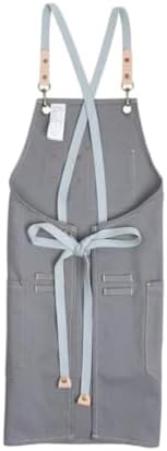 Canvas Apron Nordic Industrial Style Adjustable Fit with Pockets
