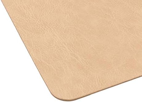 Faux Leather Placemats, Set of 6 PU Table Mats, Easy to Clean, Heat &