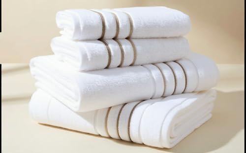 Hand Towels Set for Bathroom – Luxury 4-Piece Cotton Towels