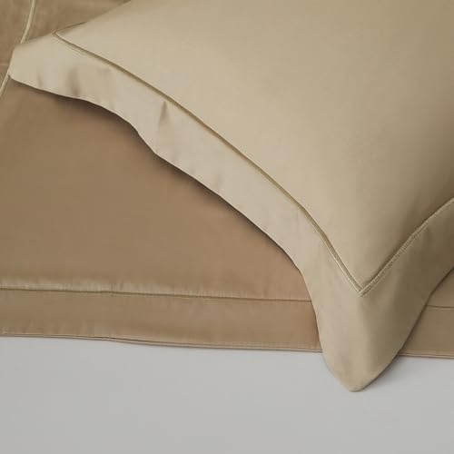 King Size Pillow Shams Set of 2, 100% Cotton Embroidered Pillowcase