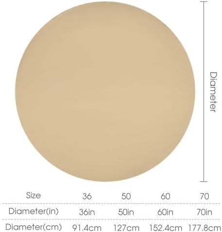 Beige Plain Solid Color Tablecloth Washable Dinng Table Covers