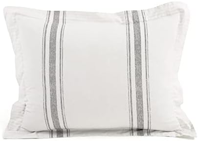 Lush Decor Farmhouse Stripe Reversible Cotton Duvet Cover Twin XL Size