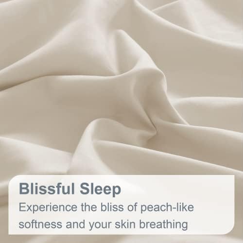 Swift Home Full 6 Piece Sheet Set, Ultra-Soft, Cream