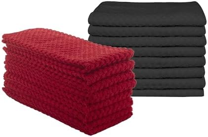 DG Collections Terry Dish Towels, 100% Cotton Kitchen Towels, 2 Sets