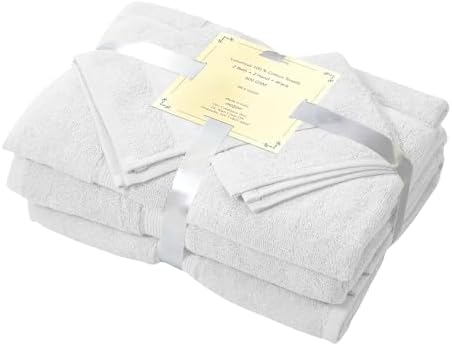 COZY TRENDS 6-Piece Premium Towel Set, 2 Bath Towels, 2 Hand Towels