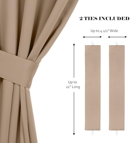 SUPERIOR Semi Blackout Curtains - Solid Color - 70" x 120" - Grommet