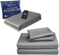 Beckham Hotel Collection King Sheet Set 100% Cotton, 500TC Sateen, 4