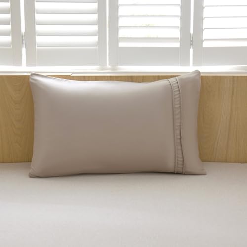 AiMay Duvet Cover Set Queen Size Pintuck Pleated Bedding Set 3 Pieces