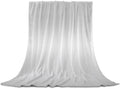 Flannel Fleece Blanket 60" x 80", Grey Ombre Microfiber Cozy Soft