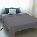 Pure Color Light Gray Flannel Throw Blanket Fleece Blankets,Minimalist
