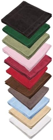 Linteum Textile Face Towel Set, 12x12 Inch, 100% Soft Cotton, 16