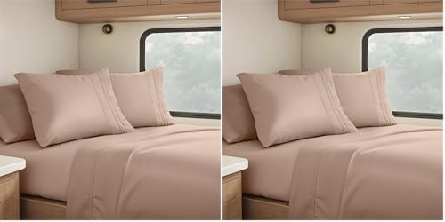 Clara Clark RV Queen Sheets - 6 Piece Luxury Sheets Set, Super Soft