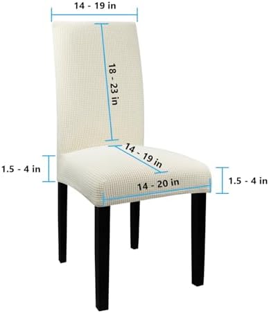 Blue Donuts Chair Covers for Dining Room Set of 2 Jacquard Spandex