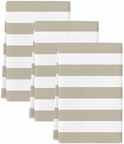 LooPoP Kitchen Towels Set of 3 Classical Stripe Dish Towels and