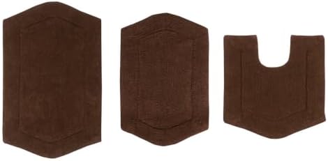 TRP Quick Dry Super Absorbent Tufted 100% Cotton Bathroom Rugs Sets