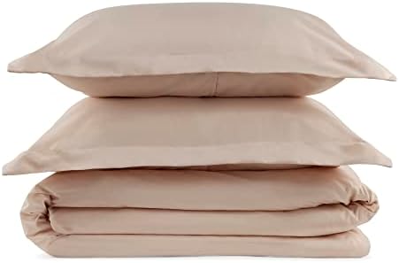 Twin (68 x 90) Zipper Closure Beige Duvet Cover with Envelope Closure