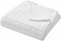 Simple&Opulence 100% Cotton Waffle Weave Houndstooth King Blanket