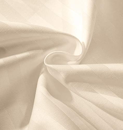 Beige Queen Size Flat Sheets- (Top Sheet) Made from 100% Long Staple