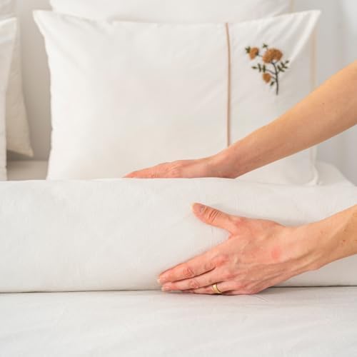 100% Cotton Duvet Cover Bedding Set | 6-Piece Embroidered Duvet Cover