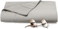 Pizuna 100% Cotton King Flat Sheet 400 Thread Count Ash Grey