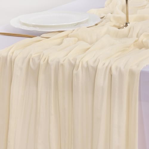 Cheesecloth Table Runner Fall Boho Wedding Birthday Party Home Decor