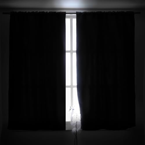 BGment Grey Curtains 63 inch Long for Bedroom, 2 Panels, 38 x 63 Inch